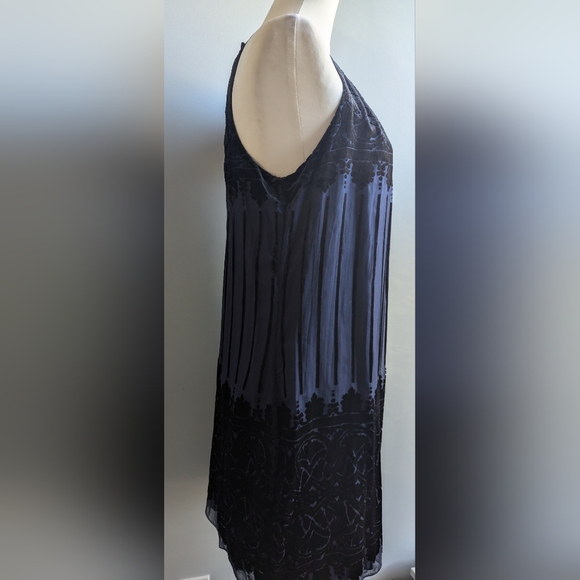 NWT ... Max Studio Velvet Burnout Sleeveless Dress Size L - Picture 8 of 12